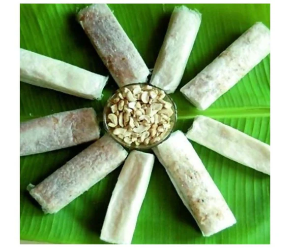 Handmade Pootharekulu sweet highlighting the authentic flavors of Konaseema Ruchulu